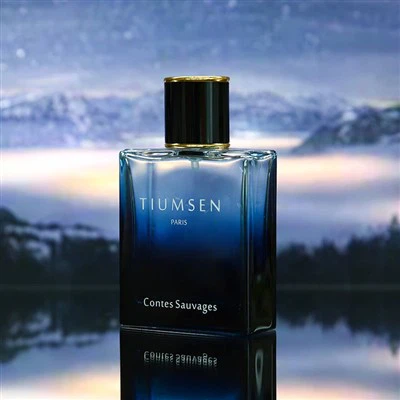 Vintage Blue Perfume Bottle